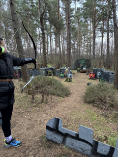 Haggis Guardian taking aim to protect Haggicorn from Dragons.