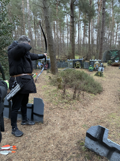 Haggis Guardian taking aim to protect Haggicorn from Dragons.